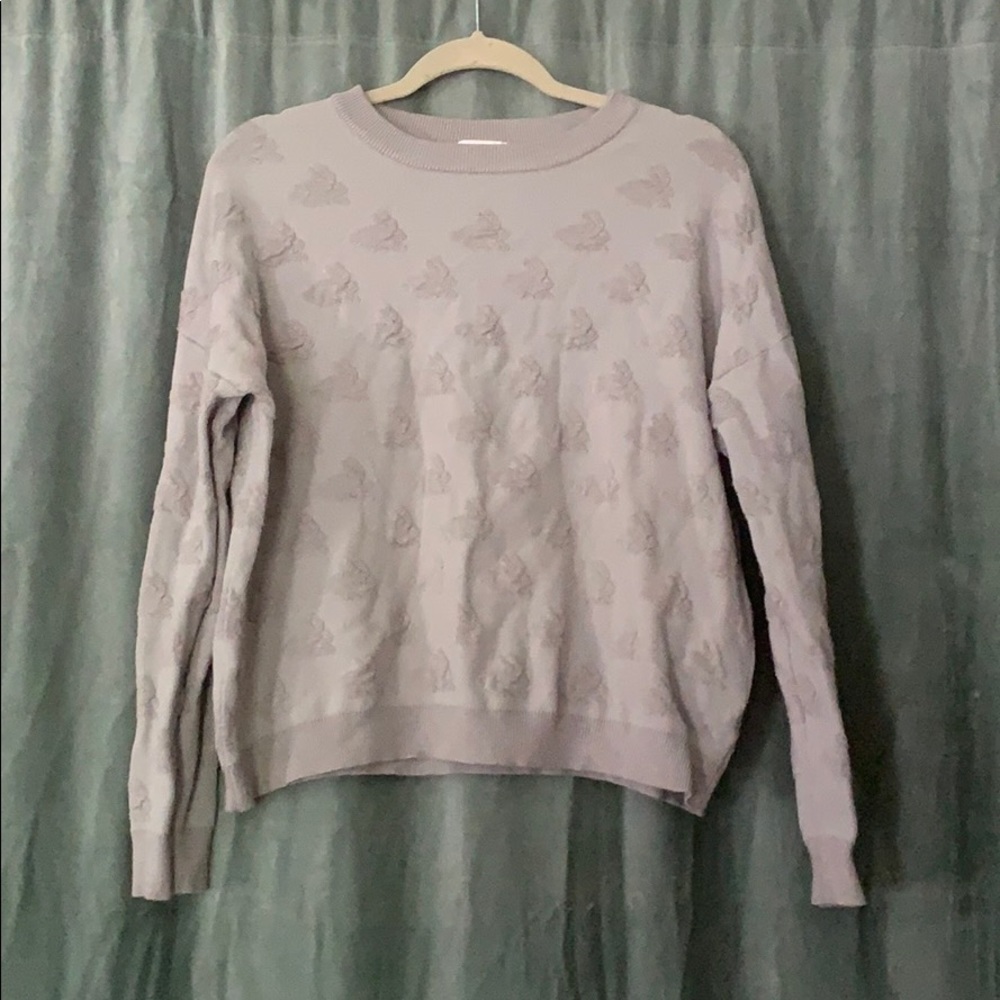 Xhilaration bunny sweater grey XL